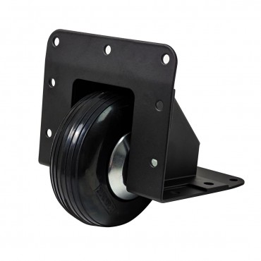 80mm Heavy Duty Black Edge Castor with Black Wheel